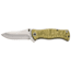 Browning River Stone 3.5in Folder Knife, Drop Point, D2 High Carbon Steel Blade, Aluminum Handle, Green, 3220464