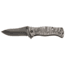 Browning River Stone 3.5in Folder Knife, Drop Point, D2 High Carbon Steel Blade, Aluminum Handle, Steel, 3220468