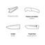Browning Scalpel Folding Knife, 2.75in, Scalpel, Stainless Steel Handle, N, 3220463