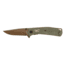 Browning Trailside Folding Knife, 3in, D2 High Carbon Steel, Drop Point, G10 Handle, N, 3220516