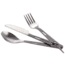 Brunton 3 piece Titanium Flatware Set Fork, Spoon, Knife MY - TI