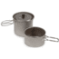 Brunton Hard Anodized Aluminum Cooking Set - Two Pots and Lid IBCOOKSET