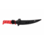 Bubba Tapered Flex Spine Fillet Knife, 7in, Stainless Steel, Serrated, Red Handle, 1213884