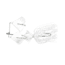 Buckeye Lures Double Bladed Buzzbait, 1/4 Oz, White, BEL-DBWH14
