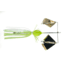 Buckeye Lures Double Bladed Buzzbait, 3/8 Oz, Chart, BEL-DBCH38