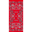 Buff Cashmere Headwear, Paisley Red 501187