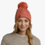 Buff Knitted &amp; Fleece Beanie, Caryn Crimson, 123515.401.10.00
