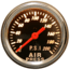 Bulldog Winch 0-200PSI Air Pressure Gauge, 2in, Mechanical, Lighted, 42074B