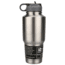 Bulldog Winch 30Oz 304 Stainless Steel Tumbler, Double Wall with Screw-On Flip-Up Straw Lid, Clean, 80052