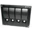 Bulldog Winch 4-Switch Panel w/ Lighted Breakers, Black, 20266