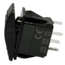 Bulldog Winch Momentary Rocker Switch, Replacement for 20266, Black, 20374