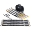 Bulldog Winch Ratcheting Tie-Down Strap Set, 13Pc, Black, 20350