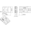 Bulldog Winch Terminals 50A x 8AWG, 1pr, Silver, 20161