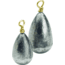 Bullet Weights Bass Casting Sinker, Ziplock, 1-1/2oz, 2Bg, SS3