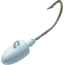Bullet Weights Bullet Jig Head, Glow White, 3oz, 8/0 Hook, BTJP3BGLO