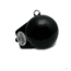 Bullet Weights Coated Downrigger Ball w/Fin 8LB, Black, DR8 BLK