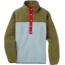 Burton Hearth Fleece Pullover - Womens, Martini Olive/Ether Blue, Large, 17338108301-L
