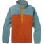 Burton Hearth Fleece Pullover - Womens, Trellis/Burnt Ochre, Extra Small, 17338108300-XS