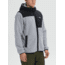 Burton Hearth Hooded Full-Zip Jacket - Mens, Gray Heather / True Black, Extra Large, 21357100020-XL