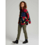 Burton Hearth Snap Up Fleece - Womens, Hibiscus Pink Oversized Floral, Medium, 22025100960-M
