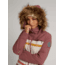 Burton Lelah Jacket - Womens, Rose Brown/Creme Brulee Woven Stripe, Small, 20541102200-S