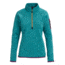 Burton Turbine 1/4 Zip Fleece Jacket - Women's, Green-Blue Slate Heather, Medium, 15049104400-M