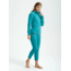 Burton Turbine Pullover Fleece - Womens, Green-Blue Slate Heather, Extra Small, 15048104400-XS