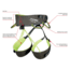 C.A.M.P. Energy CR 3 Harnesses, Grey, Extra Small, 2870-XS1