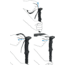 C.A.M.P. Megasonic Trekking Poles, Black/Aqua, 3350