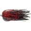 C&amp;H Lures King Buster Lure, 1/8 oz Head, Black/Red Mylar Skirt, 2.5 in, 3 Piece, CH-KB19