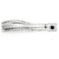C&amp;H Lures Lil Stubby Trolling Lure, Flat Head 5.5in, Silver Mylar Skirt, CH-LS27