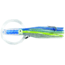 C&amp;H Lures Rattle Jet Trolling Lure Rigged &amp; Ready, 100LB Mono, 6 ft, 7/0 Hook, Blue/Silver Skirt, CH-RJ-02