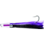 C&amp;H Lures Rattle Jet XL Trolling Lure Rigged &amp; Ready, 130LB Mono, 6 ft, 8/0 Hook, Black/Purple/Yellow Skirt, CH-RJX-08