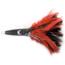 C&amp;H Lures Wahoo Whacker Feather Trolling Lure, 10in, Black Foil/Red Feather Skirt, CH-WF19
