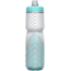 CamelBak Podium Chill Outdoor Bike Bottle, Gray/teal Stripe - 1873307071