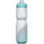 CamelBak Podium Chill Outdoor Bike Bottle, Gray/teal Stripe - 1873307071