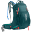 CamelBak Sundowner LR 22 Outdoor Women's Hydration Backpack, Deep Teal/Hot Coral