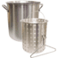 Camp Chef 24 Quart Aluminum Fry Pot &amp; Basket, Silver, DP24