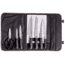 Camp Chef 9 Piece Professional Knife Set, Black/Silver, KSET9