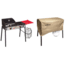 Camp Chef Big Gas Grill 2X Stove, Black/Silver, with Tan Patio Cover, PC32