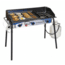 Camp Chef Expedition 3X Triple Buner Stove W/Griddle, Detachable Legs, Windscreen Sg60, White/Blue/Black, TB90LWG