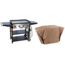 Camp Chef Flat Top Grill w/Flat Top Griddle and Grill Grates, 31.5in x 19.5in, with Tan Patio Cover, PC600XL