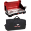 Camp Chef Mountain Series Everest 2X High Output Two-Burner Cooking System, Black/Red, with Black Carry Bag, CBMS