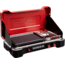 Camp Chef Mountain Series Rainier 2X Two-Burner Cooking System w/ Griddle &amp; Carry Bag, Black/Red, MSGGX