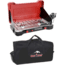 Camp Chef Mountain Series Teton 2X Two-Burner Cooking System, Black/Red, with Black Carry Bag, CBMS