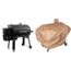 Camp Chef SmokePro SGX 36 Wi-Fi Pellet Grill, Black, with Tan Patio Cover, PCPG36L