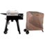 Camp Chef Woodwind Wi-Fi 20 Pellet Grill, Stainless/Black, with Brown Patio Cover, PCPPG20
