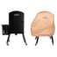 Camp Chef XXL Wi-Fi Vertical Smoker, Black, with Tan Patio Cover, PCPGXXL