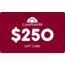 CampSaver 250 Dollar Email Gift Certificate, CS-Gift-Cert-250