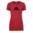 CampSaver Logo T-Shirt - Women's, Scarlet/Black Logo, Medium, CVC 6610-SCRT-BLK-M